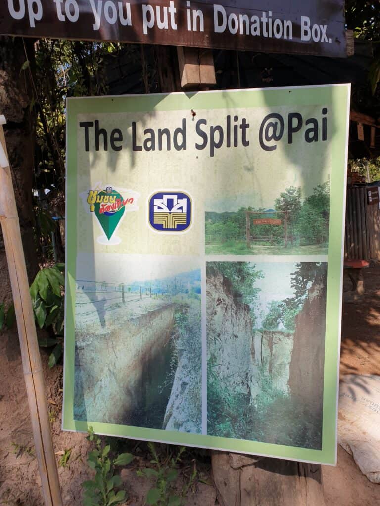 Pai land split sign